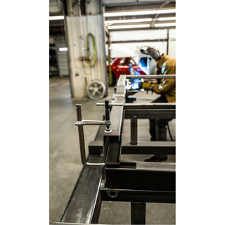 Bessey GS12-8K Clamp, welding, F-style, crimped on swivel pad, 4 In. x 3.125 In. 550 lb