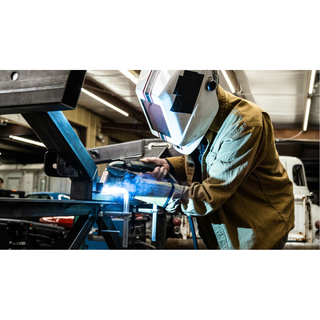 Bessey GS16-12K Clamp, welding, F-style, crimped on swivel pad, 6 In. x 4.75 In., 1000 lb