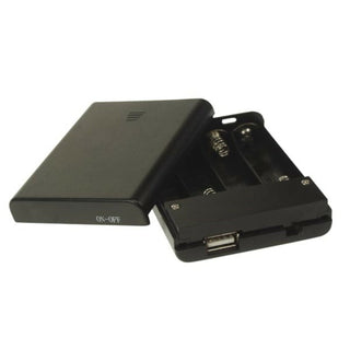 Velleman BH341USB Battery Holder For 4 X Aa-cell (with Usb Connector) + Switch
