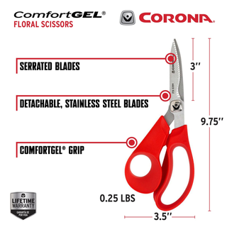 Corona FS 3394 ComfortGEL Floral Scissors