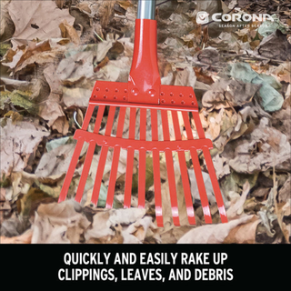 Corona RK 62060  Fixed Tine Shrub Rake - 8 Inch/11 tines