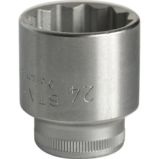 Stahlwille 02010024 45 3/8" 12-pt Socket, 24 mm