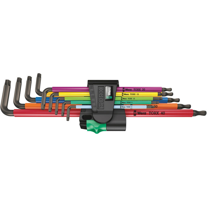 Wera 967/9 TX XL Multicolour 1 L-key set for TORX® screws, long, 9 pieces