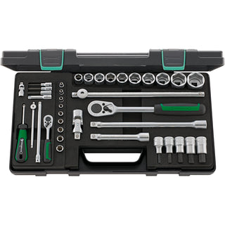 Stahlwille 96011160 40/52/27/11 Socket Set 1/4", 1/2"