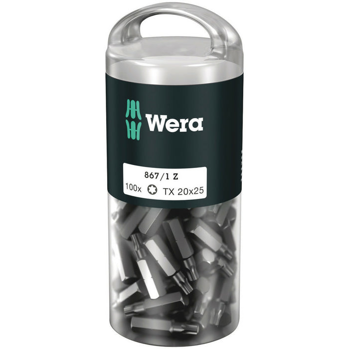 Wera 867/1 TORX® DIY 100, TX 25 x 25 mm, 100 pieces