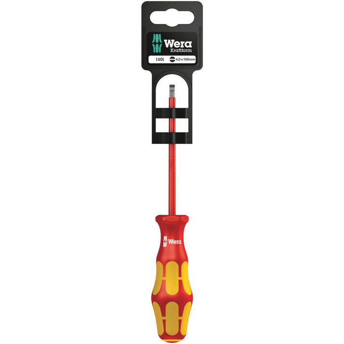 Wera 160 i SB VDE Insulated screwdriver for slotted screws, 0.8 x 4 x 100 mm