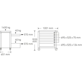 Stahlwille 81200173 Tool Trolley