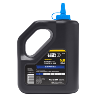 Klein Tools CHLK5B Chalk Refill, Blue, 5-Pound