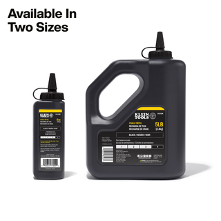 Klein Tools CHLK5BK Chalk Refill, Black, 5-Pound