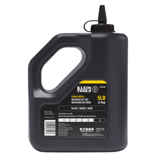 Klein Tools CHLK5BK Chalk Refill, Black, 5-Pound