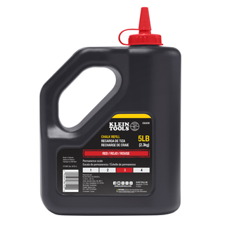 Klein Tools CHLK5R Chalk Refill, Red, 5-Pound