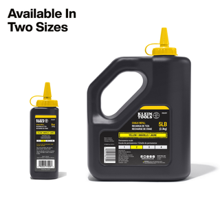 Klein Tools CHLK5Y Chalk Refill, Yellow, 5-Pound