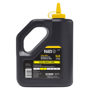 Klein Tools CHLK5Y Chalk Refill, Yellow, 5-Pound