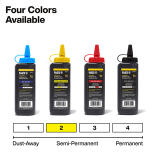 Klein Tools CHLK8Y Chalk Refill, Yellow, 8-Ounce