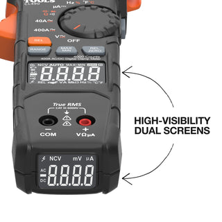 Klein Tools CL490 400A AC/DC Dual-Display Auto-Ranging Digital Clamp Meter