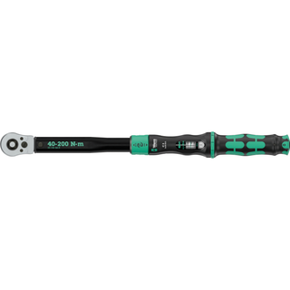 Wera Click-Torque Lock C 3 R/L Torque wrench, adjustable, Torque function, square head insert (1/2"), clockwise/counterclockwise torque operation, 40-200 Nm