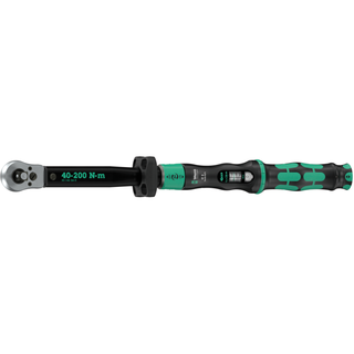 Wera Click-Torque Lock C 3 R/L Torque wrench, adjustable, Torque function, square head insert (1/2"), clockwise/counterclockwise torque operation, 40-200 Nm