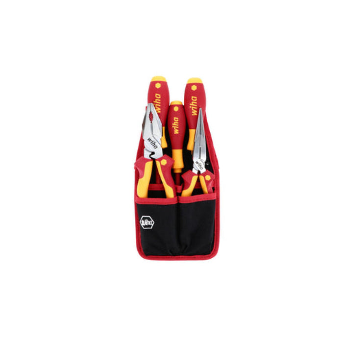 Wiha 32875 5 Piece Insulated Pliers and Cutters with SlimLine Screwdrivers Set