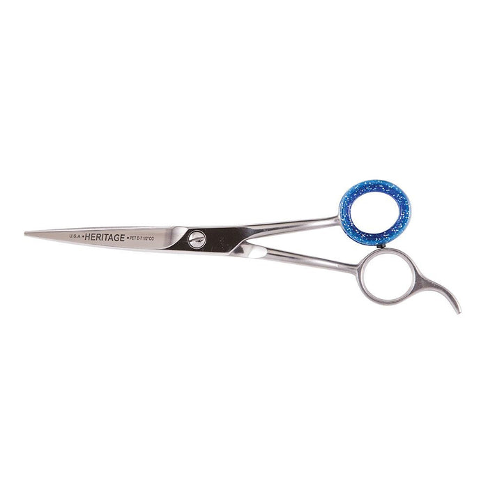 Heritage Cutlery D75-CO 7-1/2'' Pet Grooming Scissor / Curved Blade / Offset Handle