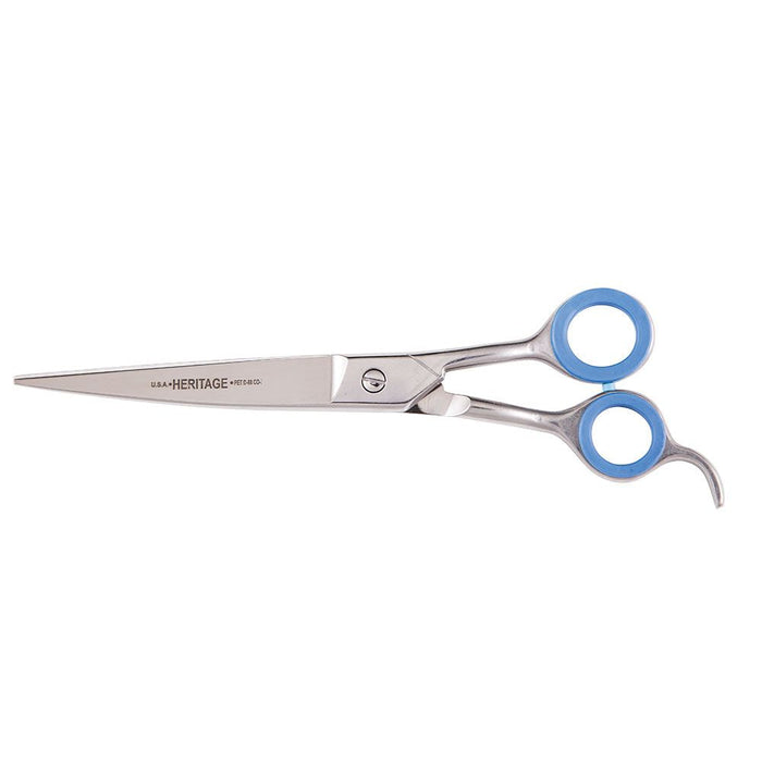 Heritage Cutlery D88-CO 8'' Pet Grooming Scissor / Curved Blade / Offset Handles