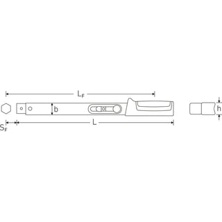 Stahlwille 50184030 Torque wrench 730/30Q 60-300Nm 14x18mm