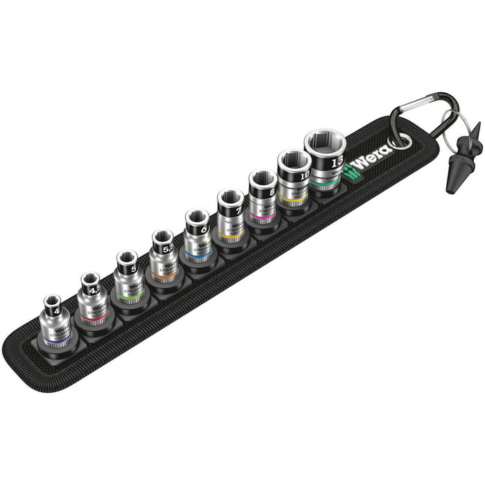 Wera Belt A 1 Zyklop socket set with holding function, 1/4" drive, 10 pieces