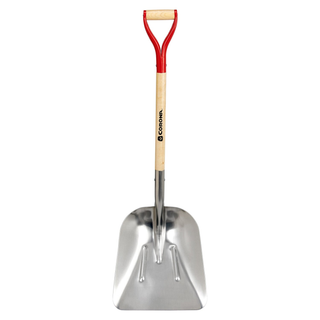 Corona SS16701 #10 Aluminum Western Scoop Hardwood Handle, D Grip Shovel