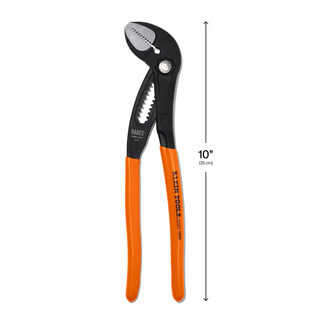 Klein Tools D50510BS Straight Jaw Quick-Adjust Pump Pliers, 10-Inch