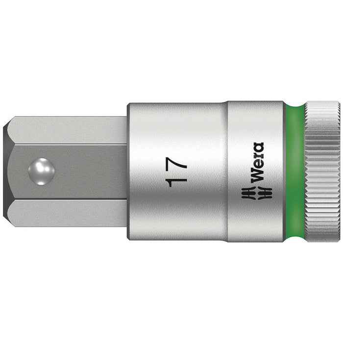 Wera 8740 C HF Zyklop bit socket with 1/2" drive with holding function, 6 x 140 mm