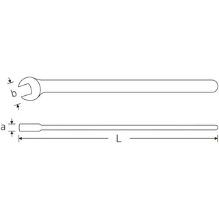 Stahlwille 44180010 12160 VDE single-ended open-jaw Spanner 10 mm