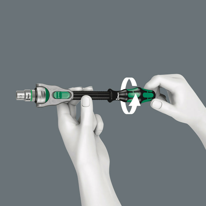 Wera 8000 A Zyklop Speed Ratchet with 1/4" drive, 1/4" x 152 mm