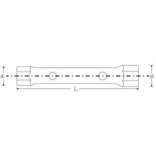 Stahlwille 43332428 Tubular box wrench