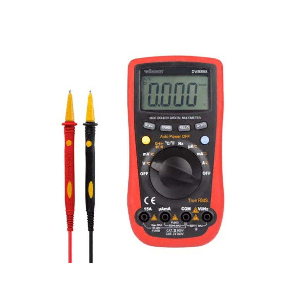 Velleman DVM898 Digital Multimeter - Cat Iii 600v / Cat Iv 300v - 15a ...