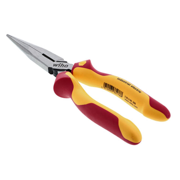 Wiha 32923 Insulated Industrial Long Nose Pliers w/ Cutters 8 Inch
