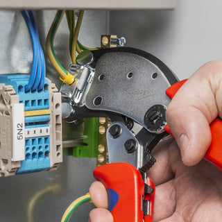 Knipex 97 53 18 8" KNIPEX Twistor®16 Self-Adjusting Crimping Pliers For Wire Ferrules