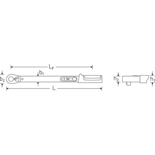 Stahlwille 50204115 721QR Quick Standard MANOSKOP 1/2" torque wrench
