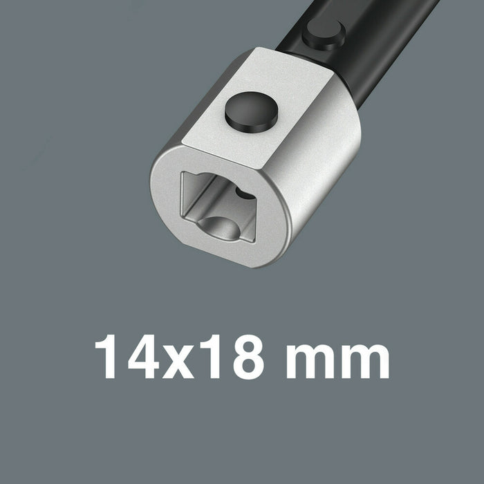 Wera 7782 C Ratchet insert, reversible, 14x18 mm, 1/2" x 66 mm