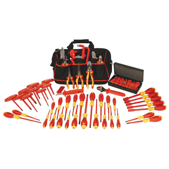Wiha 32876 66 Piece Insulated Pliers-Cutters and Screwdriver Set