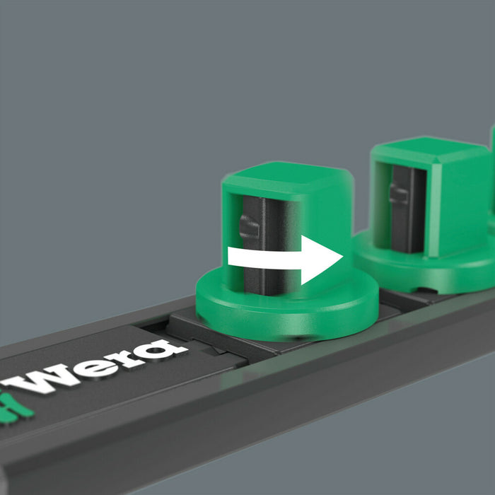 Wera Magnetic socket rail C 4 Zyklop socket set, 1/2" drive, 9 pieces