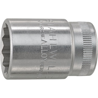 Stahlwille 03010019 50 1/2" 12-pt Socket, 19 mm