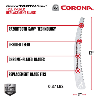 Corona AC 7243D  RazorTOOTH Saw® Tree Pruner Blade - 13 Inch