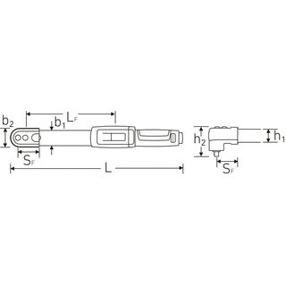 Stahlwille 96550150 730R VDE MANOSKOP Torque Wrench, 10-50 Nm
