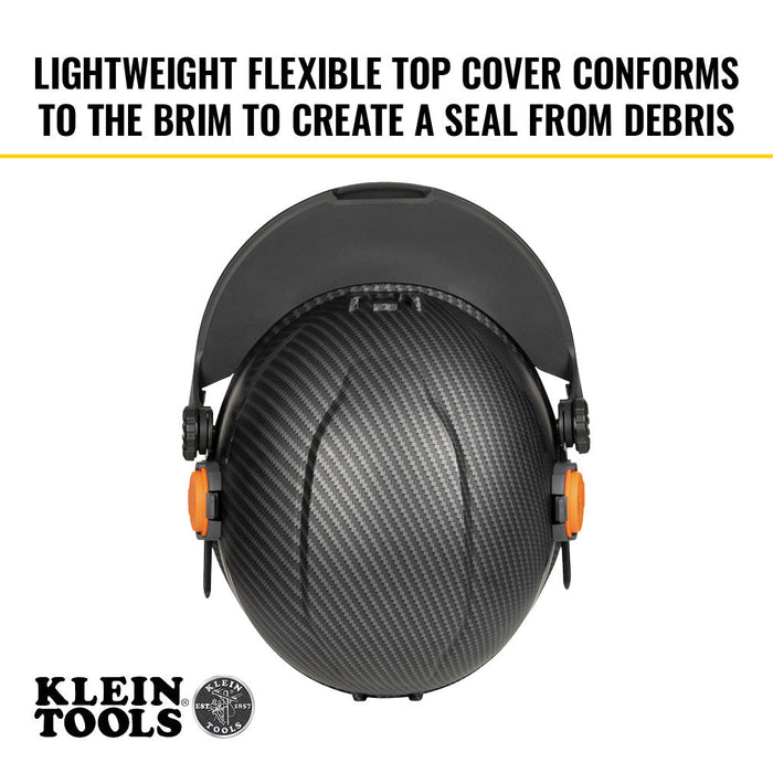 Klein Tools 60531 Replacement Face Shield Lens, Full Brim Hard Hat, Gray Tint