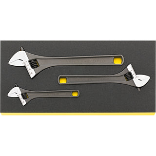 Stahlwille 96838796 TCS 4026/3 Adjustable Wrench Set with Foam Inlay