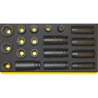 Stahlwille 96838777 TCS 50IMP/51IMP/19 1/2: Drive Impact tools, 19 Pcs