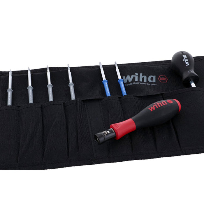 Wiha 28596 Torque Slotted/Phillips Pouch Set, 8 Piece