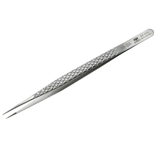 Aven Tools 18077EGS EZ Grip Micro-Serrated Stainless Steel Tweezers, #66 Pattern