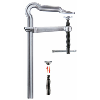 Bessey RSC-8 Clamp, anti-vibration, Omega bend style, 8 In. x 4 In., 770 lb