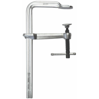 Bessey GS12-8K Clamp, welding, F-style, crimped on swivel pad, 4 In. x 3.125 In. 550 lb