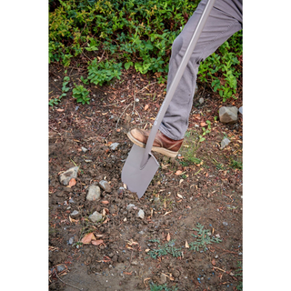 Corona AS 90310 All-Steel 12-Gauge Caprock 10 in. Flat Bowl Shovel with 1 in. Lift, Steel Handle